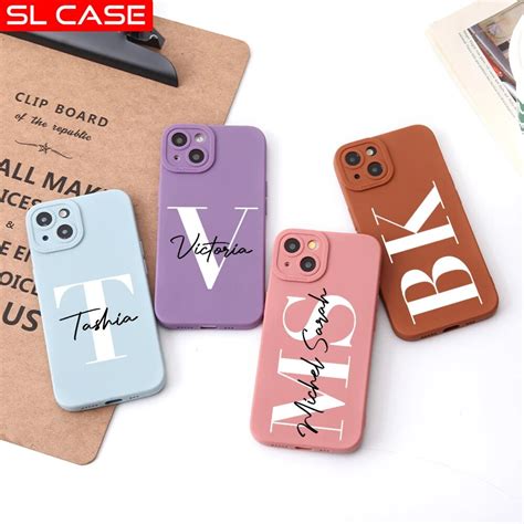 Personalized Custom Name Silicone Phone Case For Iphone 13 12 Mini 11 X