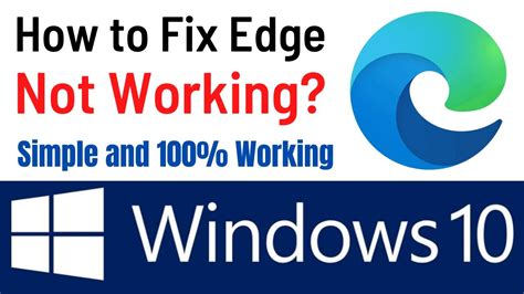 how to fix microsoft edge not responding fix microsoft edge not working in windows 10 windows 11