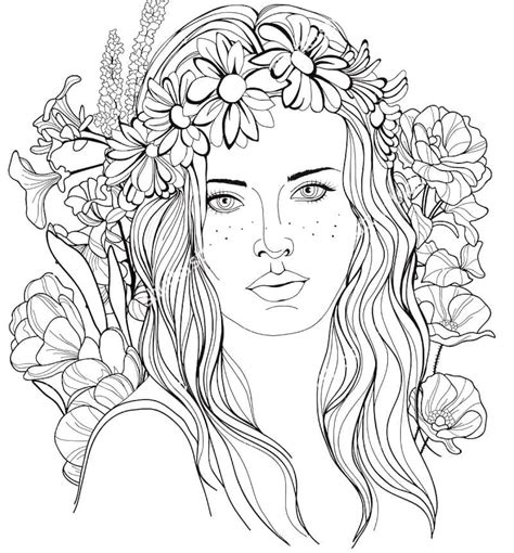 Dibujos De Mujer Bonita 3 Para Colorear Para Colorear Pintar E Imprimir Dibujos Onlinecom