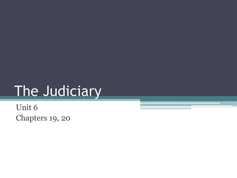 Ppt The Judiciary Powerpoint Presentation Free Download Id2039771