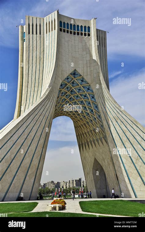 Monument In Tehran City Of Iran Stock Photo Alamy