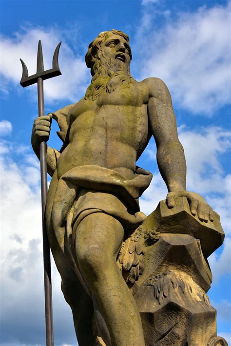 Neptune Statue At Børsen In Copenhagen Denmark Encircle