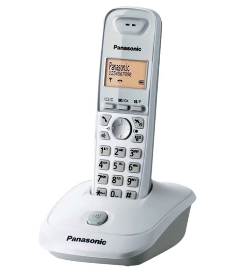 Buy Panasonic Kxtg3551sxw Cordless Landline Phone White Online At