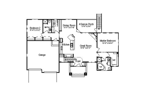Traditional Style House Plan 2 Beds 2 Baths 1600 Sqft Plan 49 171