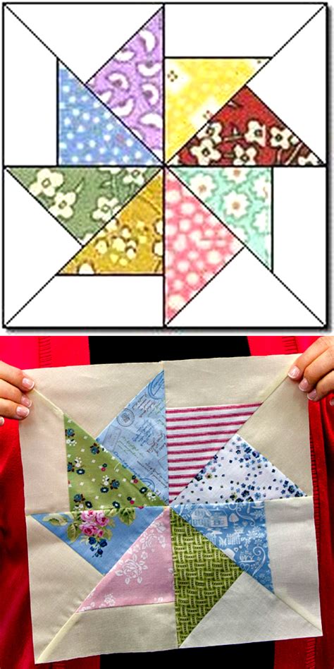 Pinwheel Quilt Block Pattern