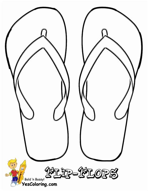 Wonderful Photo of Flip Flop Coloring Pages - entitlementtrap.com