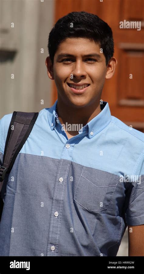 Hispanic Male Student Stock Photo Alamy
