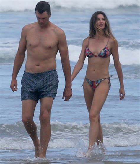 Tom Brady Kisses Bikini Clad Gisele On The Beach During Vacation In