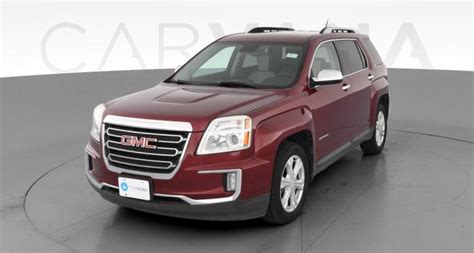 Used Red Gmc Suvs With Heated Seats Leather Interior For Sale Online