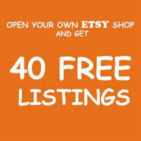Free Sign Up Etsy Free Listings Earn Free Listing 40 Free Etsy