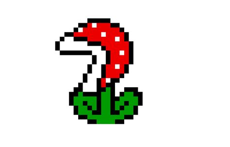 Super Mario World Enemies Piranha Plant Pixel Art