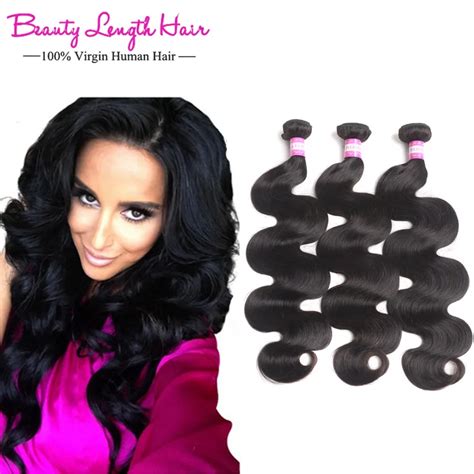 Body Wave 3 Bundles Brazilian Virgin Hair Queen Hair Products 8a
