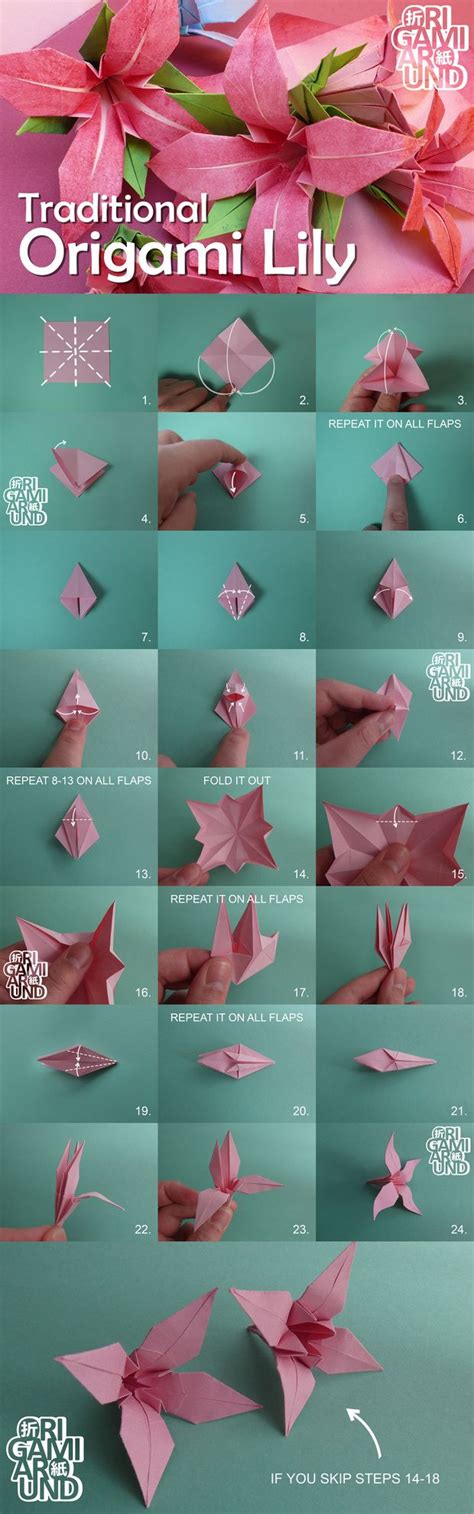 How To Fold A Traditional Origami Lily Origamiaround On Patreon In