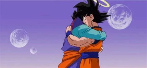 Goku And Gohan Saying Goodbye Dragon Ball Gt Dragon Ball Super Goku