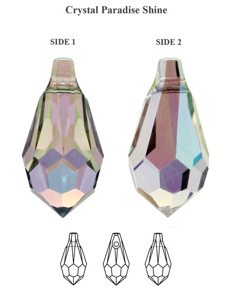Genuine SWAROVSKI 6000 Teardrop Crystals Pendants Many Sizes Colors