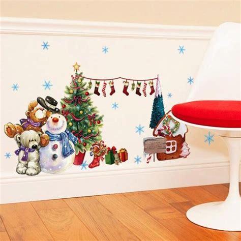 Home Decoration Merry Christmas Household Room Window Wall Sticker