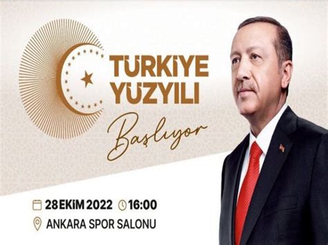 Cumhurbaşkanı Recep Tayyip Erdoğan Türkiye Yüzyılı başlıyor programında