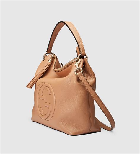 Lyst Gucci Soho Leather Hobo In Brown