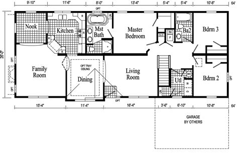 Simple Rectangle Ranch Home Plans House Plan 340 00026 Ranch Plan