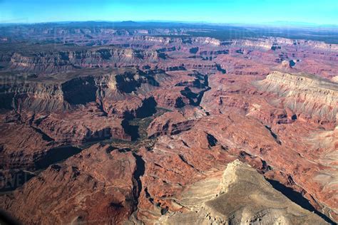 Aerial View Of Grand Canyon Arizona United States Stock Photo