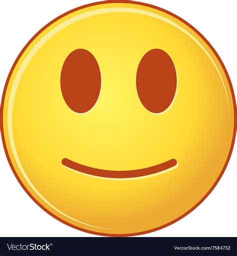 Smiling Emoticon Of Emoji Royalty Free Vector Image