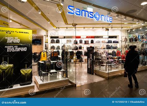 Samsonite Store In Galeria Shopping Mall In Saint Petersburg Russia