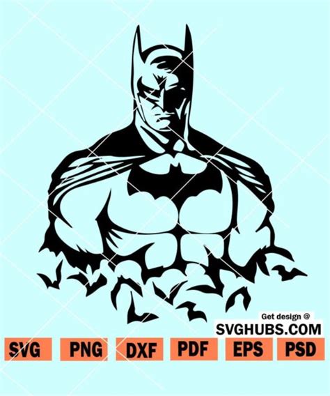 Batman Svg, Batman silhouette svg, Dark knight svg, Batman SVG
