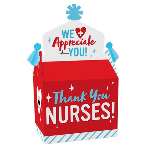Thank You Nurses Treat Box Party Favors Nurse Appreciation Week
