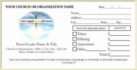 Church Offering Envelopes Templates Free Of Custom Printed Tithes And
