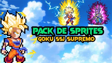 Pack De Sprites De Goku Ssj Supremo Full Hd Sprite 😱 Youtube