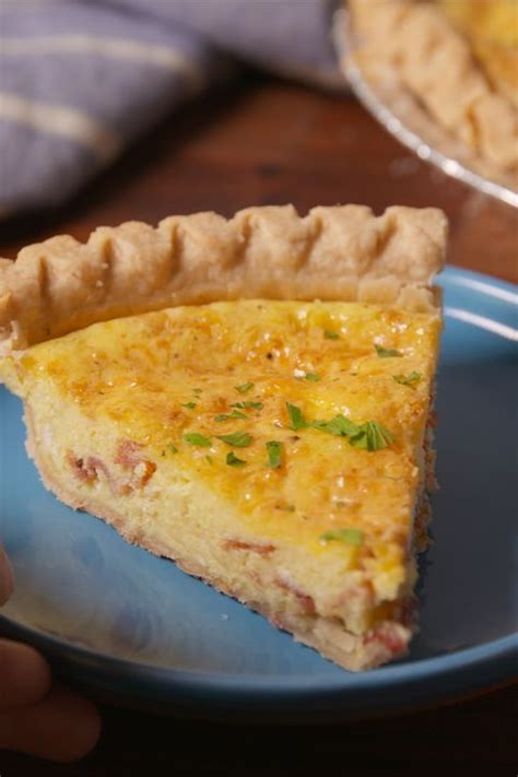 Easy Quiche Recipe With Bacon And Cheese Best Homemade Breakfast