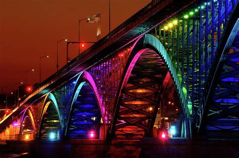 Colorful Peace Bridge Photograph By Joe Cascio Fine Art America