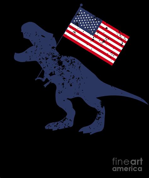4th Of July Rex Dinosaur Independence Day Freedom Free America Usa T