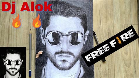 Here the user, along with other real gamers, will land on a desert island from the sky on parachutes and try to stay alive. Realistic Drawing of Dj ALOK || From FREE FIRE|| BY ...