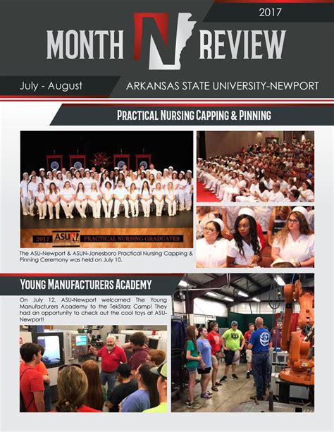 Month N Review July August 2017 By Asunewport Issuu