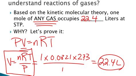 Cp, cv has constant values. Discussion 8-2 The Ideal Gas Law and Gas Stoichiometry ...