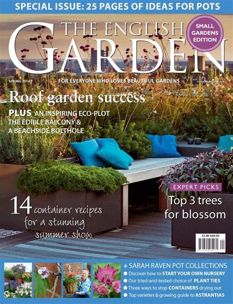The English Garden Magazine Cover Is Shown