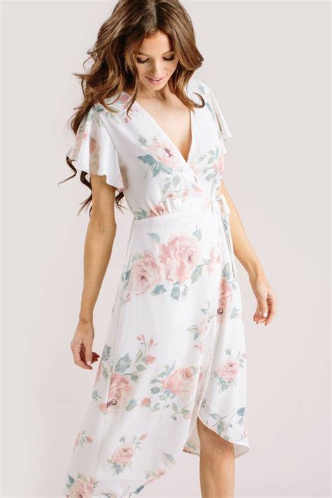 Petite Kenley Floral Wrap Midi Dress