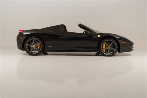 2013 Ferrari 458 Spider Nero Black Cars Wallpapers