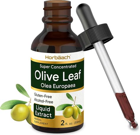 Olive Leaf Extract Liquid 2 Fl Oz Super Strength