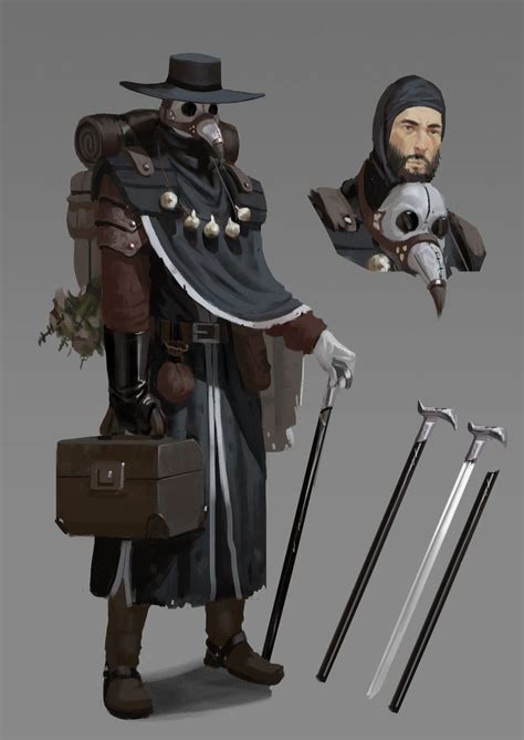 ArtStation - Plague doctor, Bozhko Dimitrov | Fantasy character design