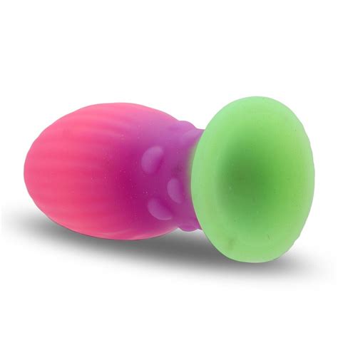 Glow In The Dark Silicone Extra Large Anal Egg Butt Plug Anal Stretcher