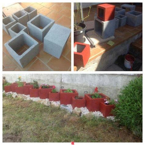 Cinder blocks are offered in many dimensions and you may set them in various techniques. Painted Brick Planters | Yard Ideas | Pinterest