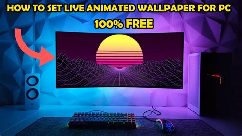 How To Set Live Animated Wallpaper For Pc 100 Free Youtube