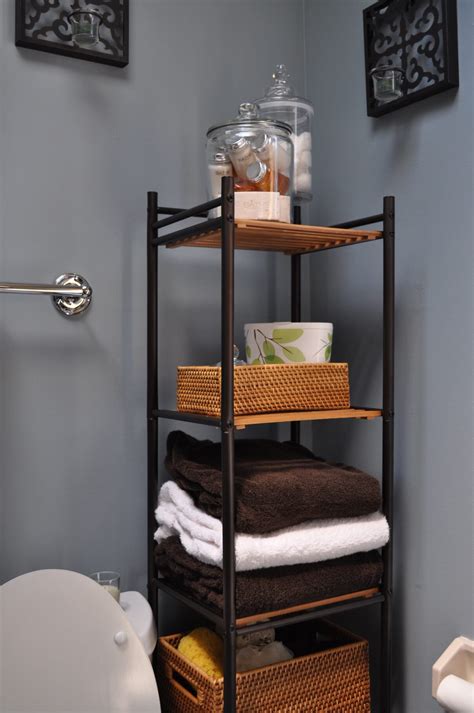 Small Bathroom Shelf Unit