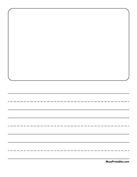 A Blank Paper With Lines To Be Used As An Activity For Writing And