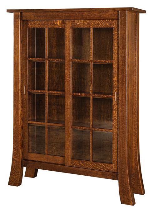 Witmer Bookcase Amish Solid Wood Bookcases Kvadro Furniture