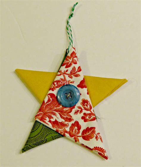 Felicity Quilts Tutorial Folded Fabric Star Ornaments Fabric Stars