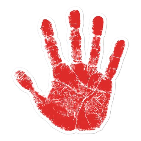 Red Hand Supporter Of Mmiw Sticker Native American Merchandise