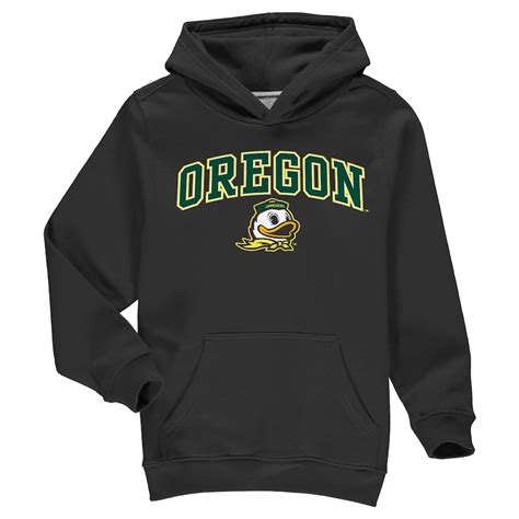 Fanatics Branded Oregon Ducks Youth Black Campus Pullover Hoodie